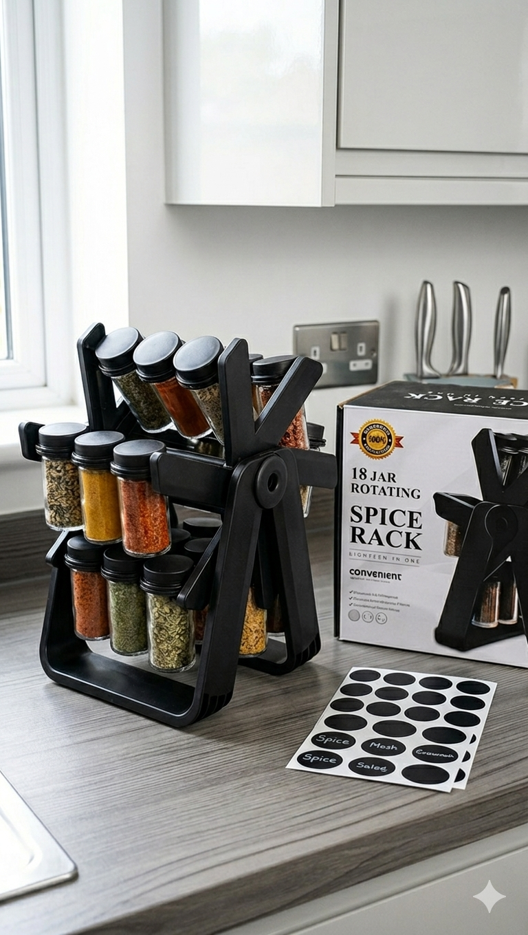 Organizador de condimentos de 18 piezas
