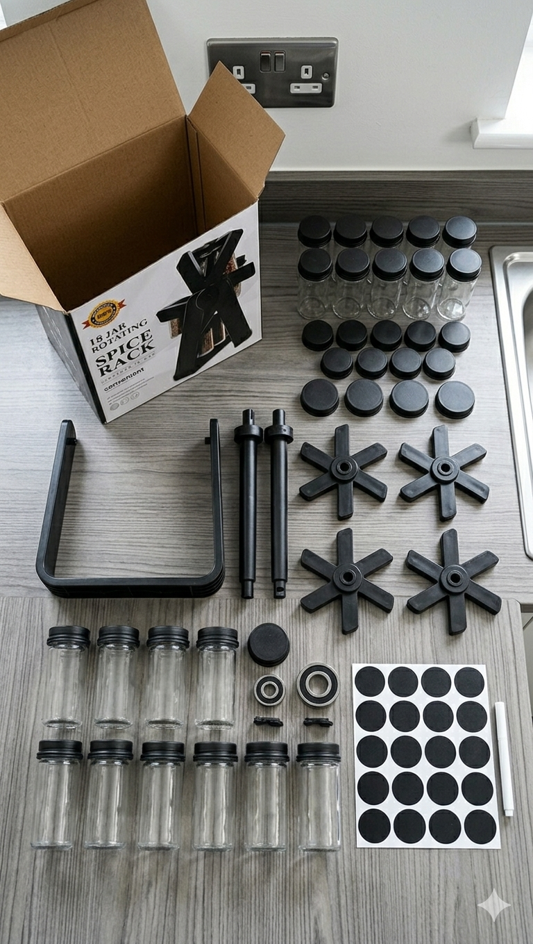 Organizador de condimentos de 18 piezas